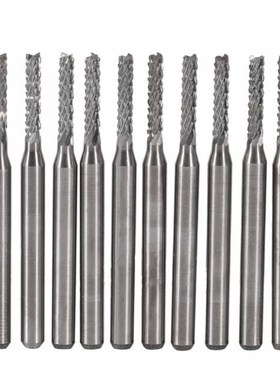 10pcs/ 2mm Cemented Carbide End Mill Engraving Bits Carving