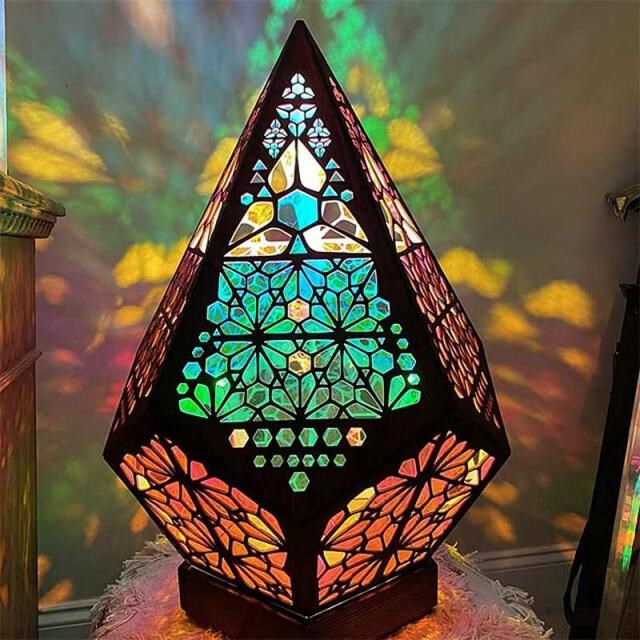 Polar Star Large Floor Lamp Colorful Diamond Bohemian Lights