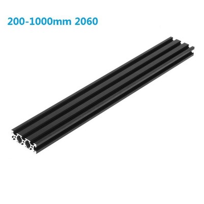 200-1000mm Length Black 2060 V-Slot Aluminum Profile Extrusi