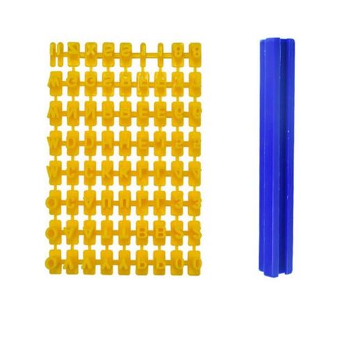 DIY Number Letter Cake Printing Mold Biscuit Alphabet Stamp