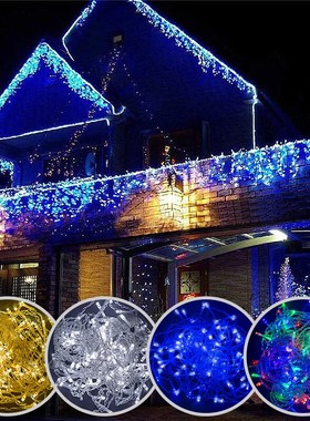 LED String Lights Waterfall Curtain Light String 5M Droop 0