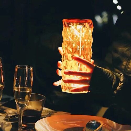 Charging Crystal Bedside Table Lamp Creative Car Diamond Lam
