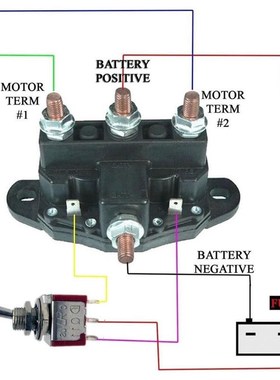 6 Terminals Reversing Polarity Contactor Relay Winch Motor R