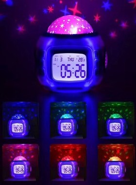 Home Decor Music Starry Star Sky Digital Clock Led Projectio