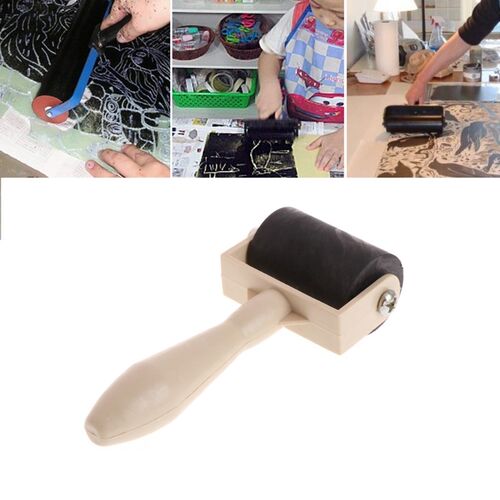 3.5cm Heavy Duty Hard Rubber Roller Printing Screen Plastic