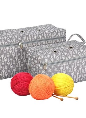 Yarn Storage Bag Organizer with Divider 适用于 Crocheting Kn