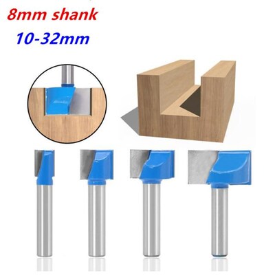 8mm Shank Surface Planing Bottom Cleaning Wood Milling CNC C