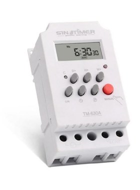 Mini Timer Switch Time Relay 12/24/220V DC Input 7 Days Prog