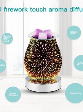 Practice Oil Diffuser Electric Candle Warmer Glass Wax Melt