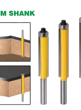 8mm Shank lengthen blade flush Router Bit with bearing trimm