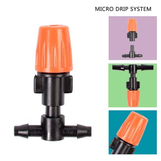 20PCS Adjustable Misting Nozzle with Tee Joint Connector 适