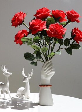 Nordic Style One-Handed Vase Flowers Modern Ceramics Vase Fl