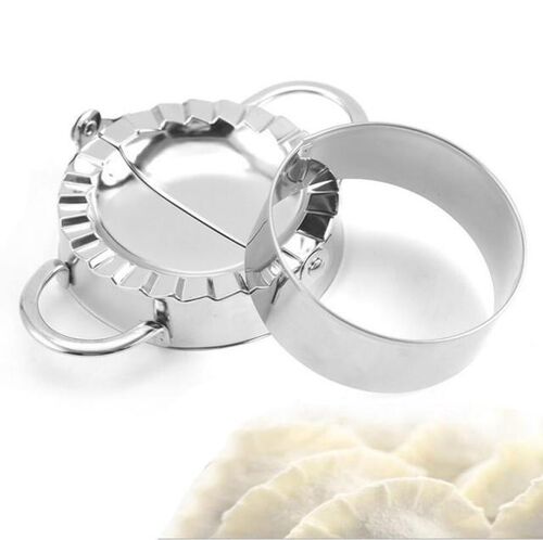 2Pcs/Set Dumpling Maker Stainless Steel Dough Cutter Eco Fri