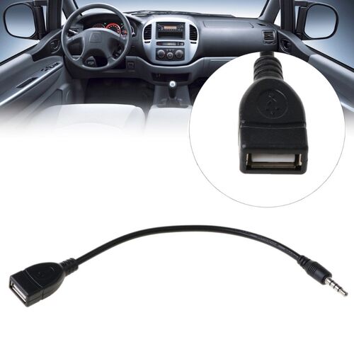 3.5mm Male AUX Audio Plug Jack To USB 2.0 Female Converter C