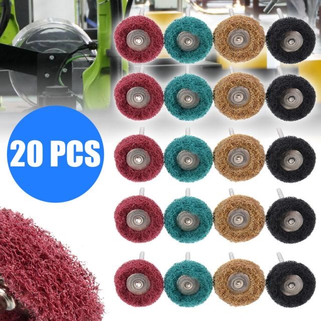 Durable 20pcs Polishing Wheel Buffing Pad Brush Scouring Pad