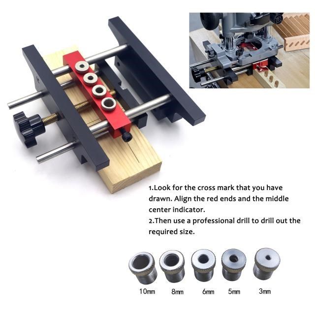 2 In 1 Punch Locator Doweling Jig Pocket Hole Jig Invisible