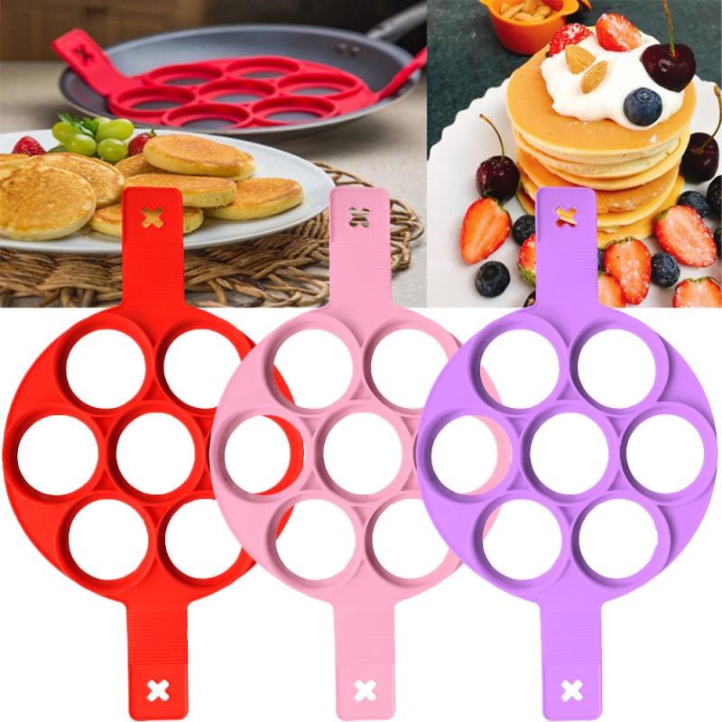 Pancake Egg Ring Maker Nonstick Cooking Tool Round Heart Pan