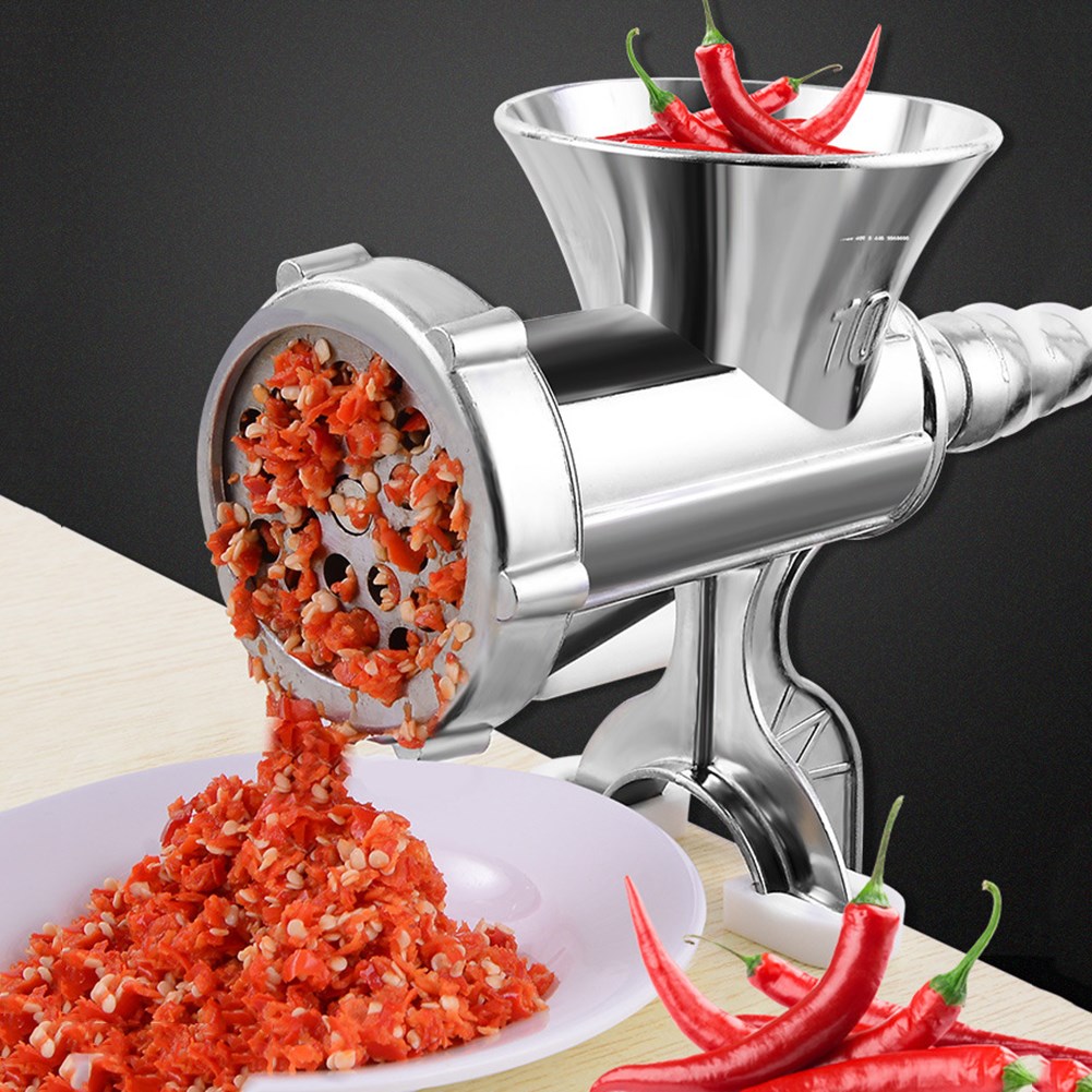Aluminum Alloy Manual Meat Mincer Grinder Handheld Food Proc