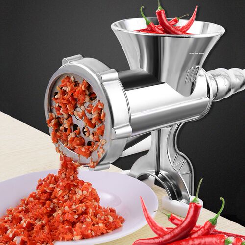 Aluminum Alloy Manual Meat Mincer Grinder Handheld Food Proc