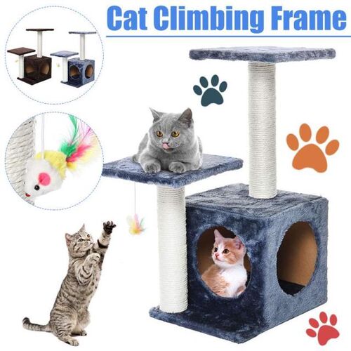Pet Cat Tree Toy Condo Cat Scratcher Climbing Tower Tree Toy