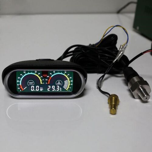 12V/24V Truck Car Oil Pressure Gauge Water Temperature Meter