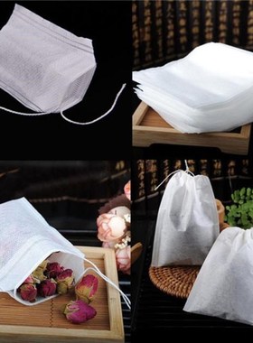 100Pcs/Lot Teabags 5.5 x 7CM Empty Scented Tea Bags With Str