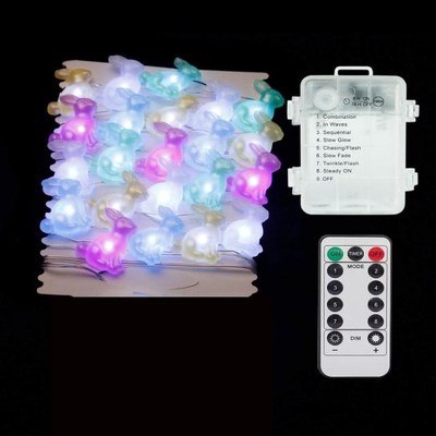 Decorative Lights Rabbit Modeling LED String Party 8 Lightin