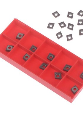 10PCS CCMT060204 Carbide Inserts CCMT0602 适用于 Lathe Turni