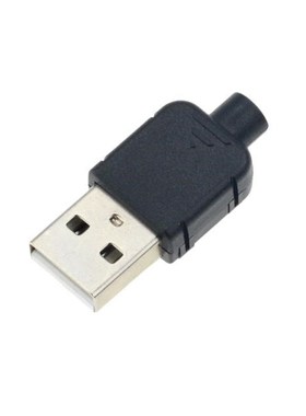 Hot 10Sets DIY USB 2.0 Connector Plug A Type Male 4 Pin Asse