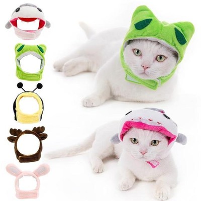 Funny Cat Hat Cap Dress Up Costume Cartoon Animal Headgear F