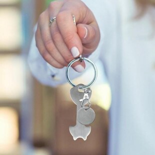 Metal Shopping Trolley Tokens Key Chains Decorative Key Hook