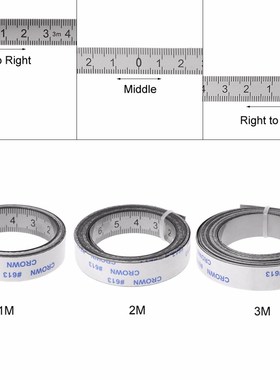 Millimetre Tape with Adhesive Back, Seft Sticked Measuring T