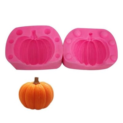 3D Pumpkin Shape Candle Silicone Mold For Resin Soap Polymer