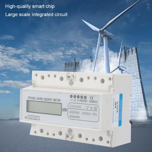 Energy Consumption Digital Electric Power Meter 3 Phase KWh