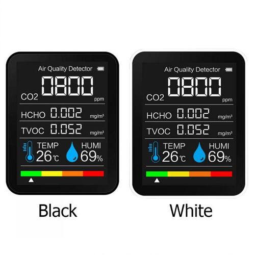 5 in 1 CO2 Meter Digital Temperature Humidity Sensor Tester