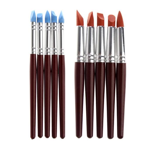 5 Pcs Clay Sculpting Wax Carving Pottery Tool Polymer Modeli