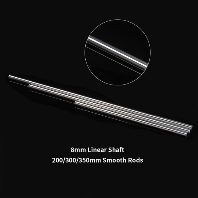 1PC 8mm 200/300/350mm Smooth Rods Linear Shaft Rail 3D Print-封面