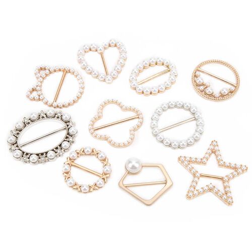 Pearls Scarf Buckle Scarf Tie Ring Stylish for Party for Wom