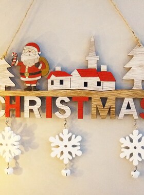 Christmas Hanging Oranments ?Santa Claus Wooden Door Pendant
