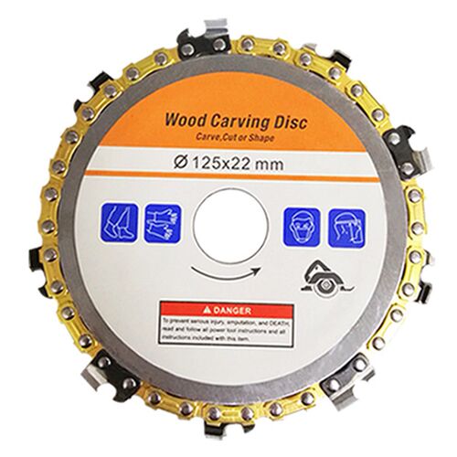Grinder Chain Disc 5 inch 9 Tooth  Woodworking Carving Chain