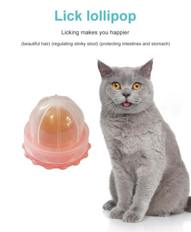 1PC Healthy Cat Snacks Catnip Sugar Pet Candy Licking Nutrit