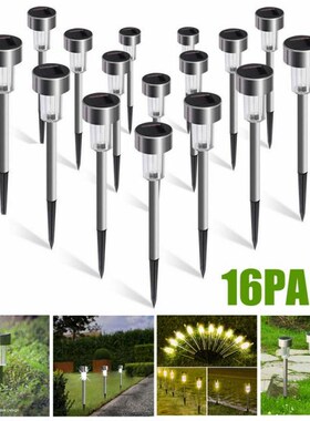 16PCS Solar Garden Lights Outdoor Solar Powered Pathway Ligh