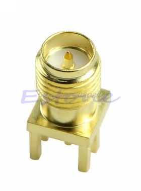 10PCS Edge Mount PCB Board Receptacle RP SMA Female Jack Con