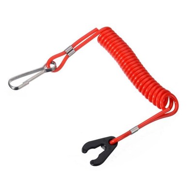 Boat Motor Kill Stop Switch Key Rope Safety Lanyard Tether W