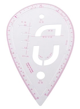 Curve Metric Sewing Ruler Measure Plastic Tailor Grading Pat