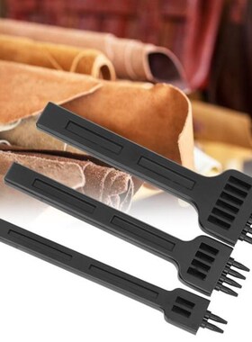 3 Pcs 2/4/6 Prong Chisel Steel DIY Sewing Leather Craft Hand