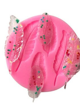 3D Feather Sugarcraft Silicone Mold Fondant Molds Cake Decor