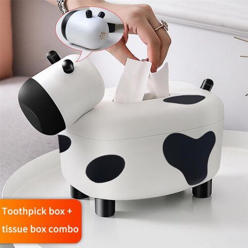 Tissue And Toothpick  Box Napkin Toilet Paper Holder Case Di