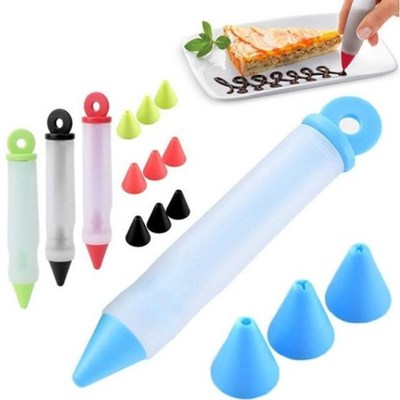 4 silicone pastels, cookies, cake pens, writing pens, pacifi