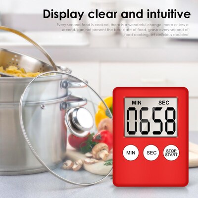 Super Thin LCD Digital Screen Kitchen Countdown Timer Magnet